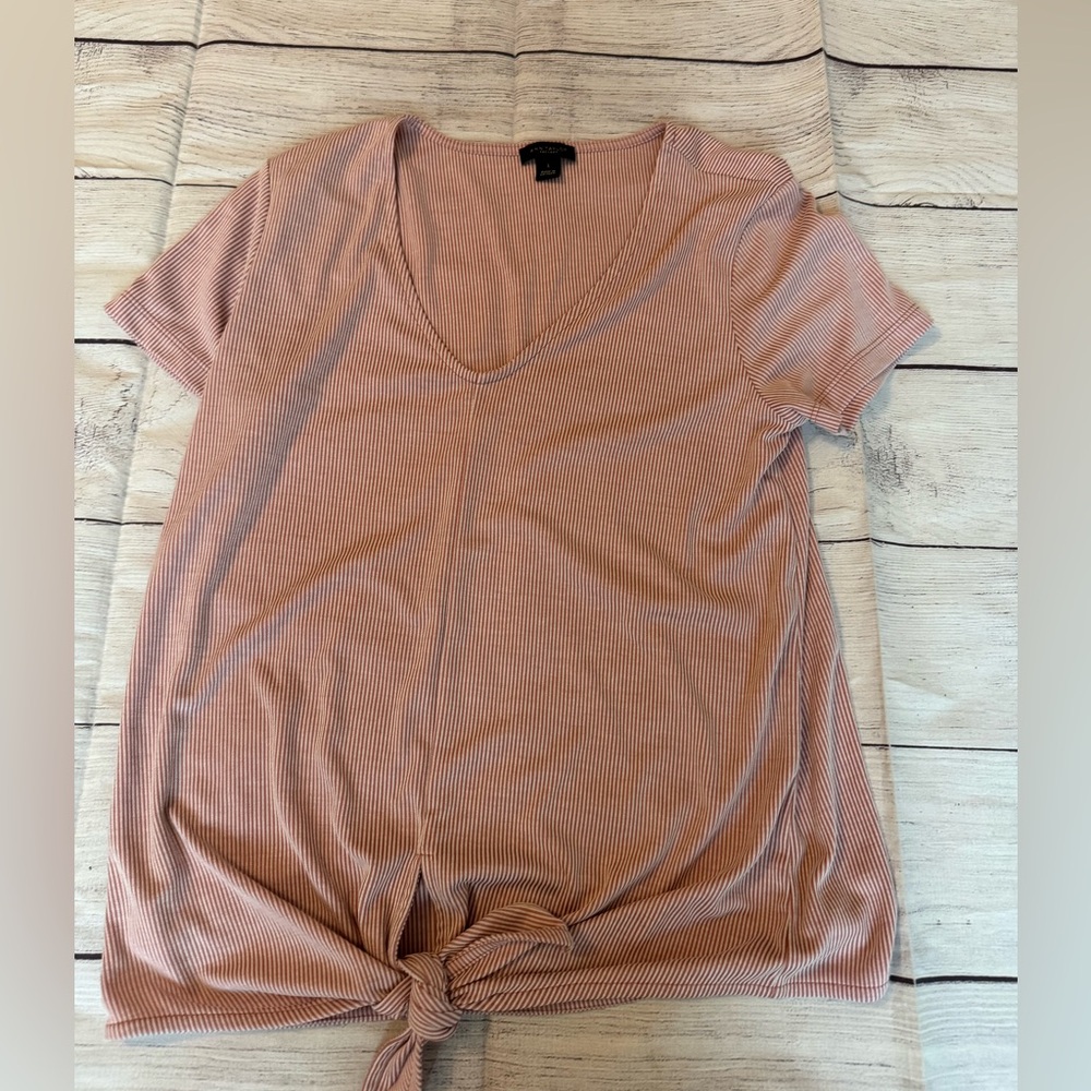 Women's Ann Taylor Tie Front Vneck